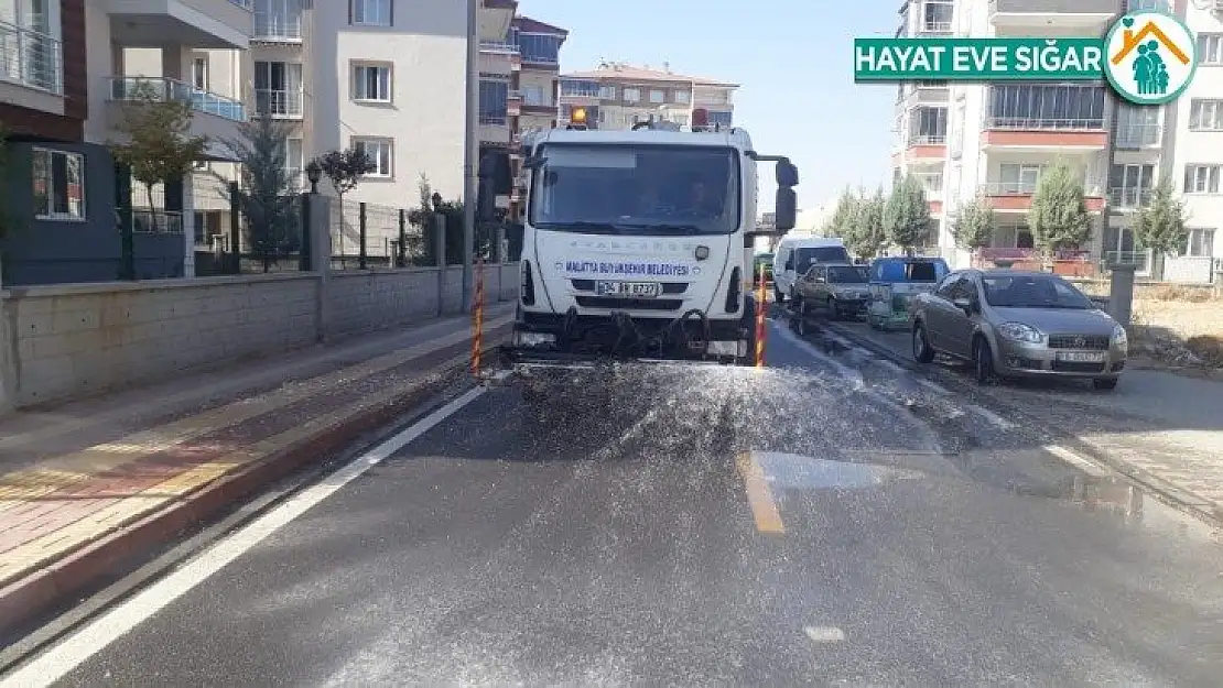 Malatya Büyükşehir'den il genelinde hijyen ve temizlik çalışması