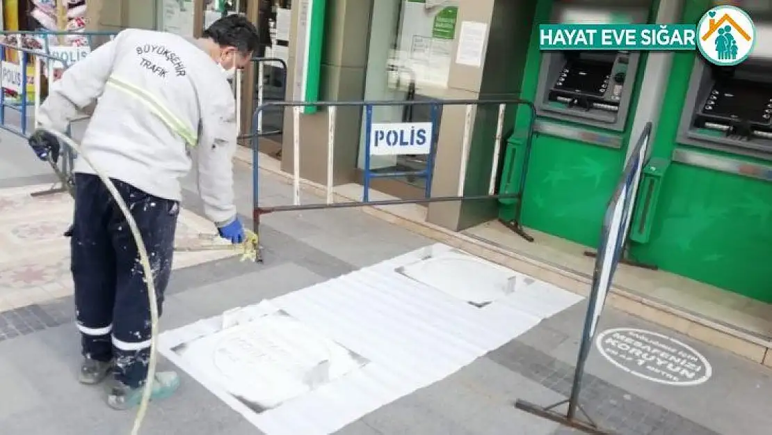 Malatya Büyükşehir'den sosyal mesafe çalışması