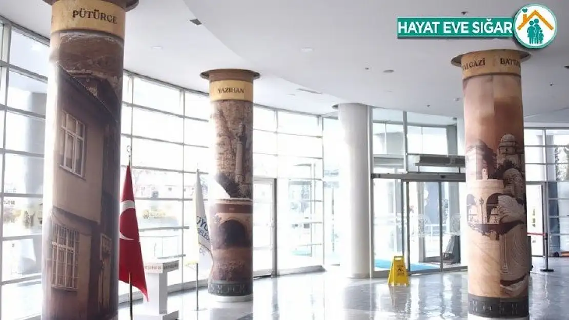 Malatya Büyükşehir sütunlarını 13 ilçe süsledi