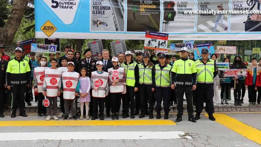 Malatya'da 'Yayalar için 5 Adımda Güvenli Trafik' tanıtımı yapıldı