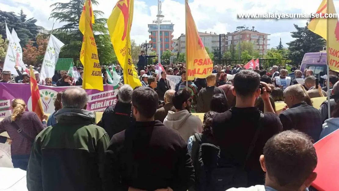 Malatya'da 1 Mayıs Emek ve Dayanışma Günü kutlaması