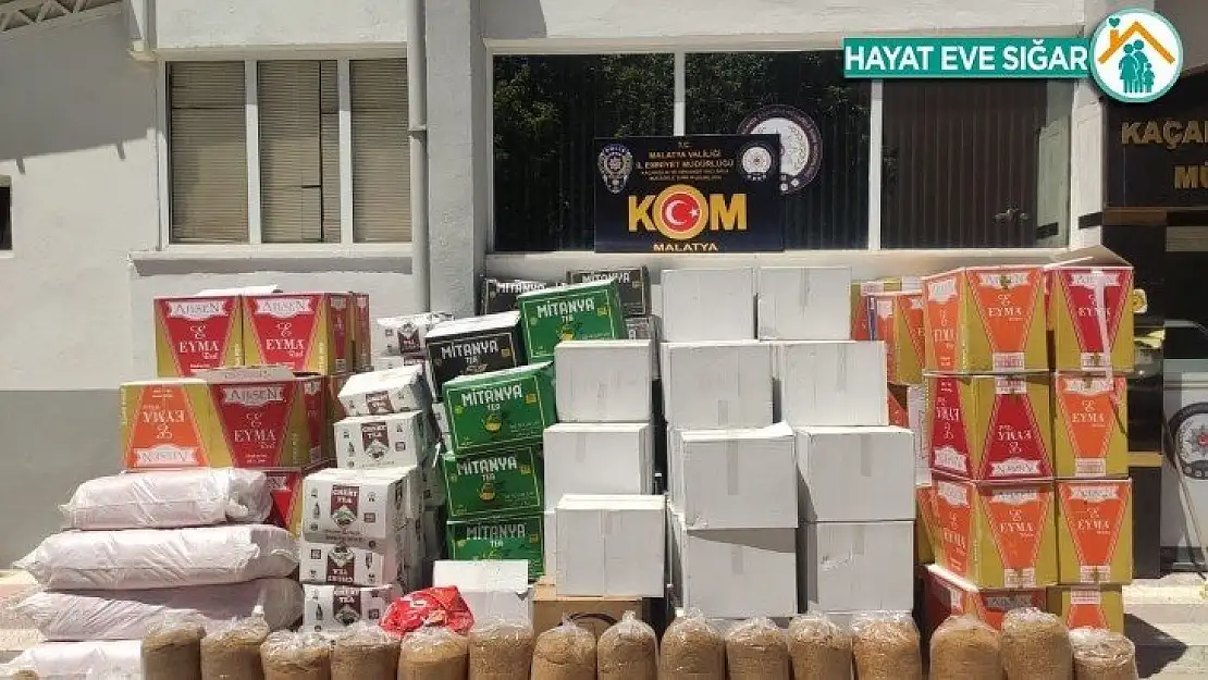 Malatya'da 1 milyon 244 bin makaron ele geçirildi