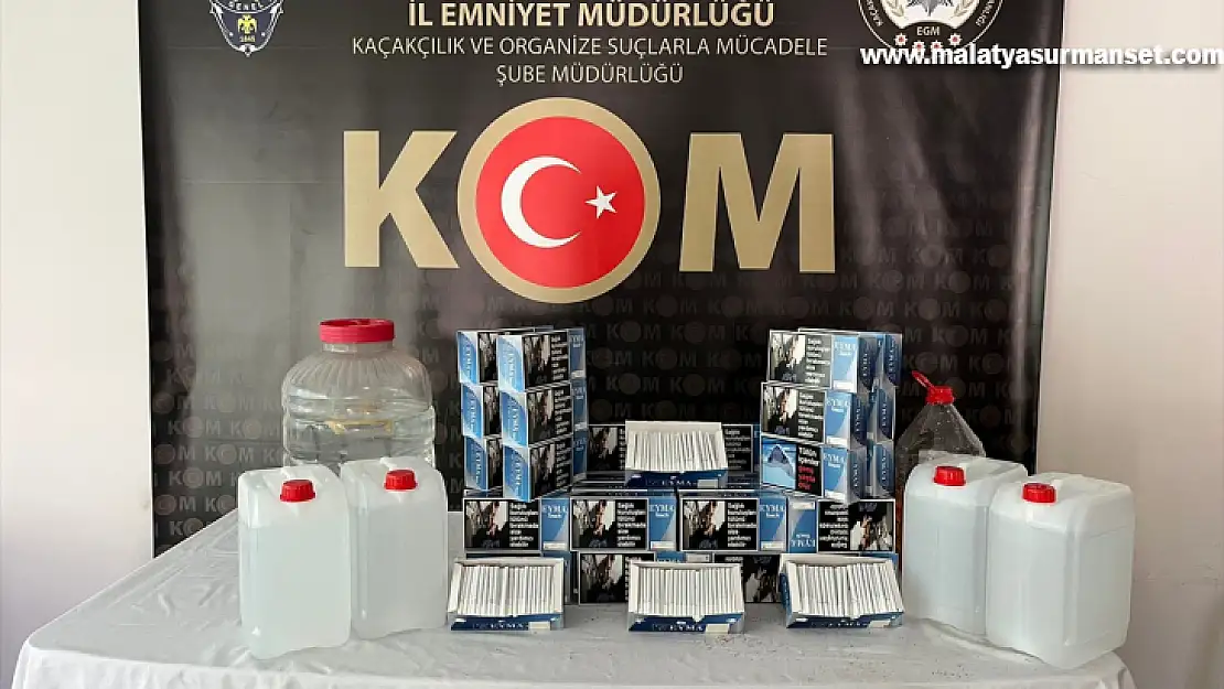 Malatya'da 10 bin dal içi doldurulmuş makaron ele geçirildi