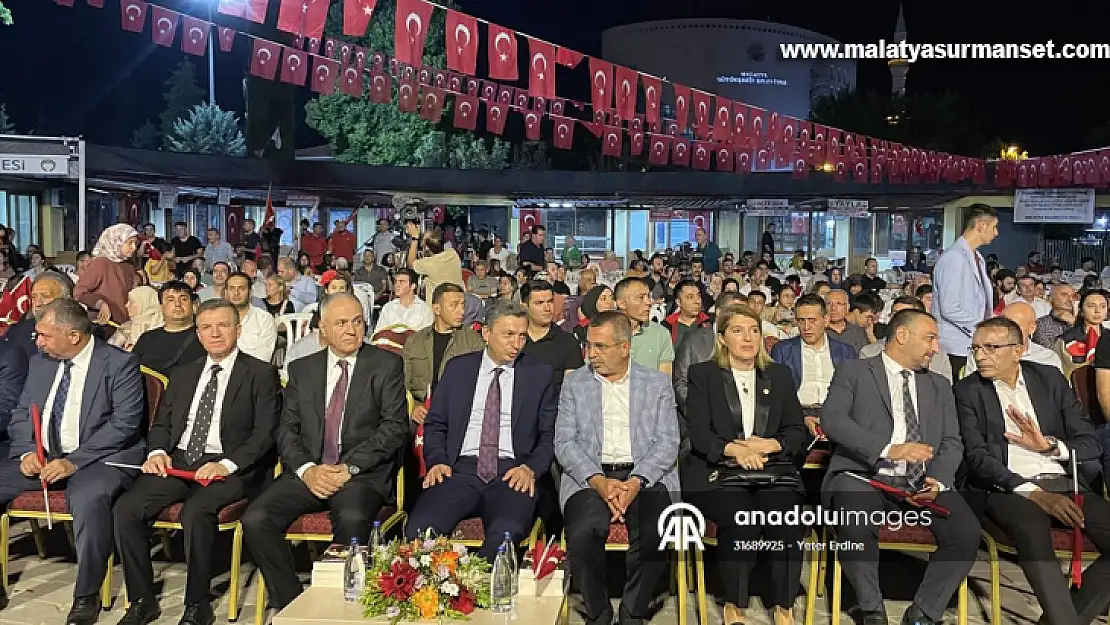 Malatya'da 15 Temmuz Demokrasi ve Milli Birlik Günü etkinliği düzenlendi