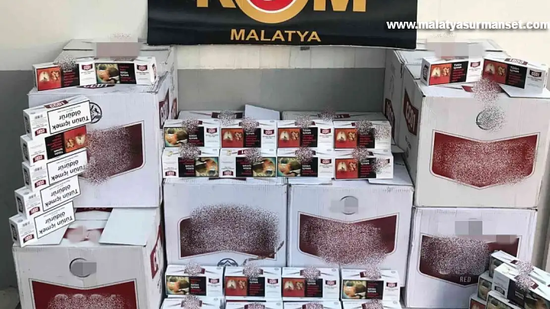 Malatya'da 201 bin 600 adet makaron ele geçirildi