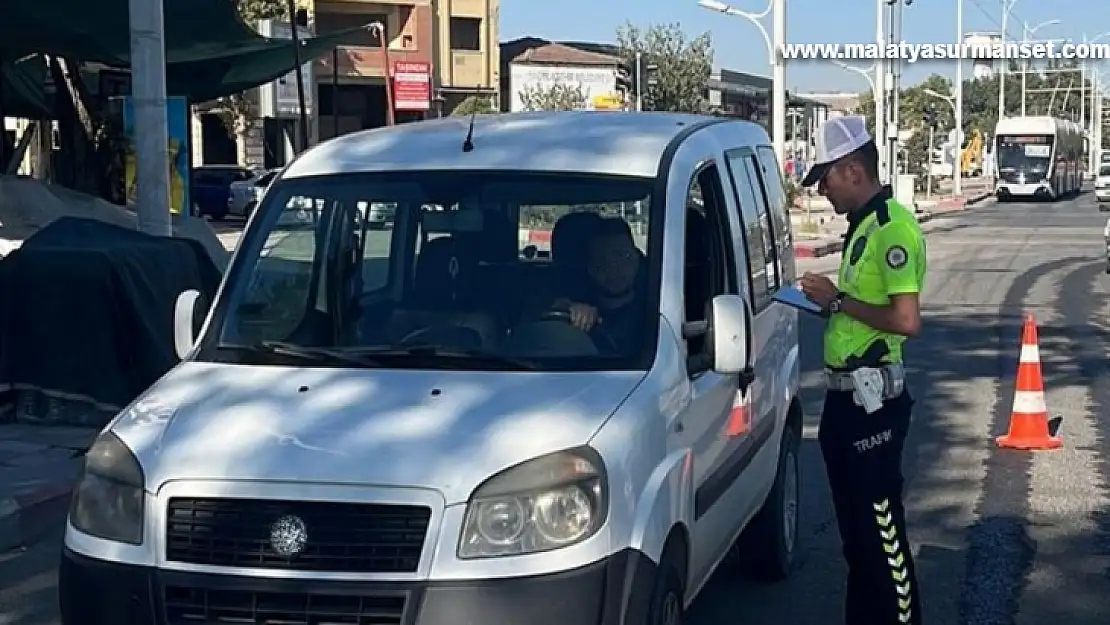 Malatya'da 3 bin 896 araca trafik cezası