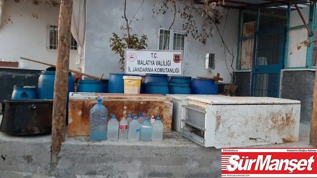 Malatya'da 3 bin litre sahte içki ele geçirildi