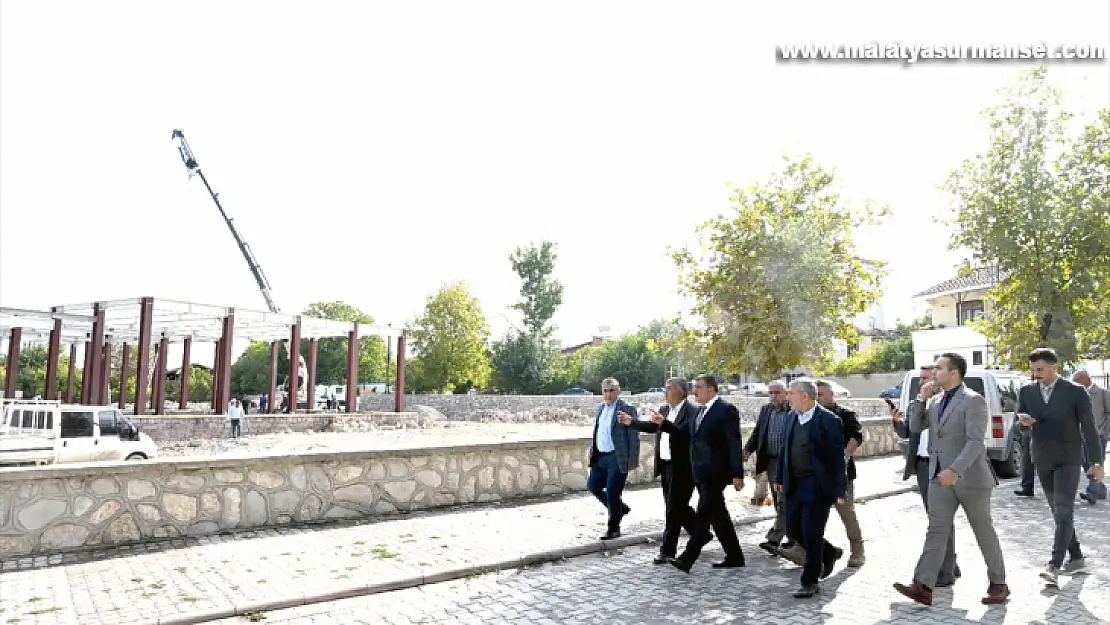 Malatya'da, Arslantepe Höyüğü Karşılama Merkezi inşası sürüyor