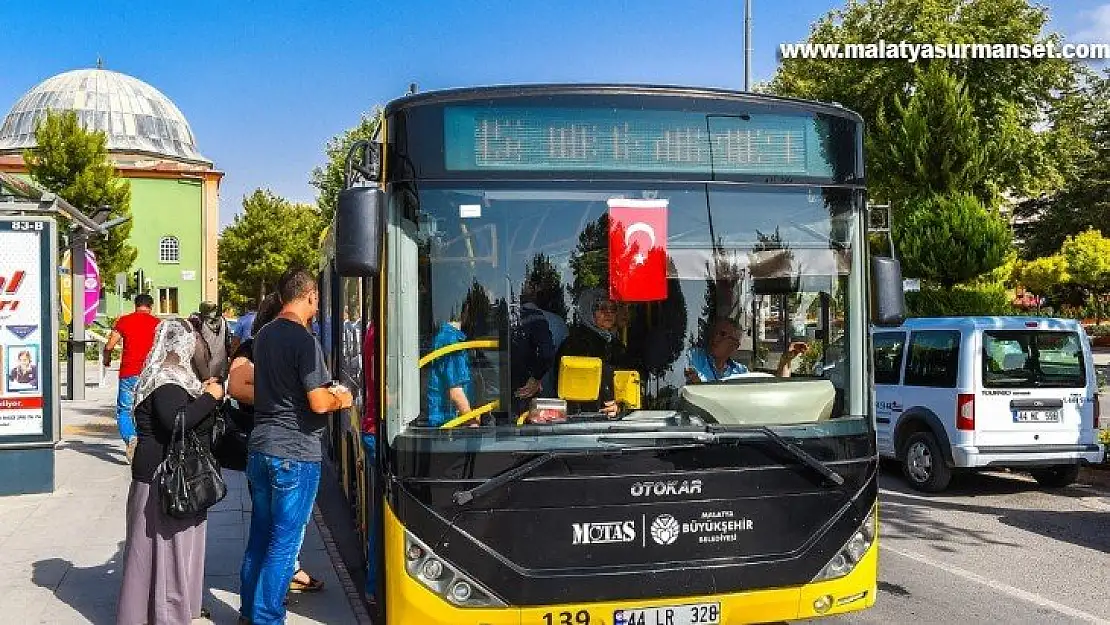 Malatya'da belediye otobüsleri bayramın 1'inci ve 2'inci günü ücretsiz