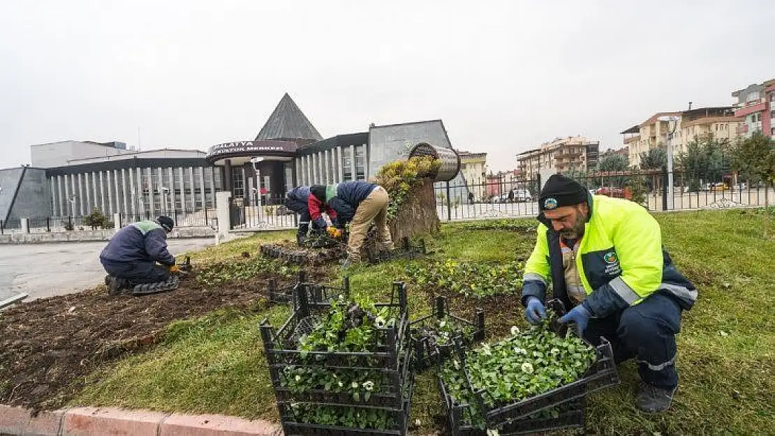 Malatya'da çiçek dikim çalışmalarına başlandı