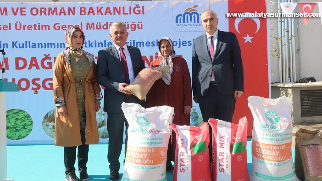 Malatya'da çiftçilere buğday ve arpa tohumu dağıtıldı