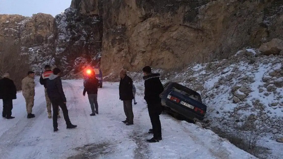 Malatya'da gizli buzlanma kazaya neden oldu