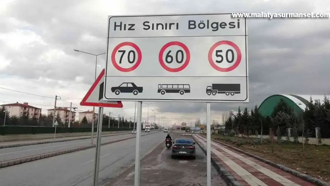 Malatya'da hız limitleri yeniden belirlendi