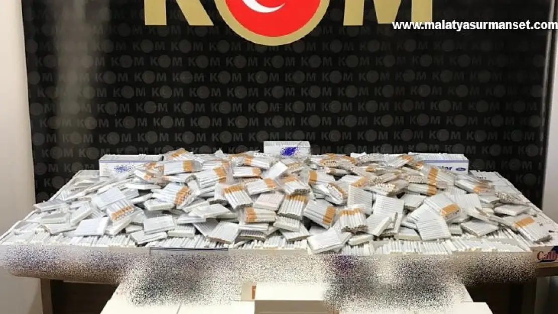 Malatya'da makaron ve kaçak sigara operasyonu