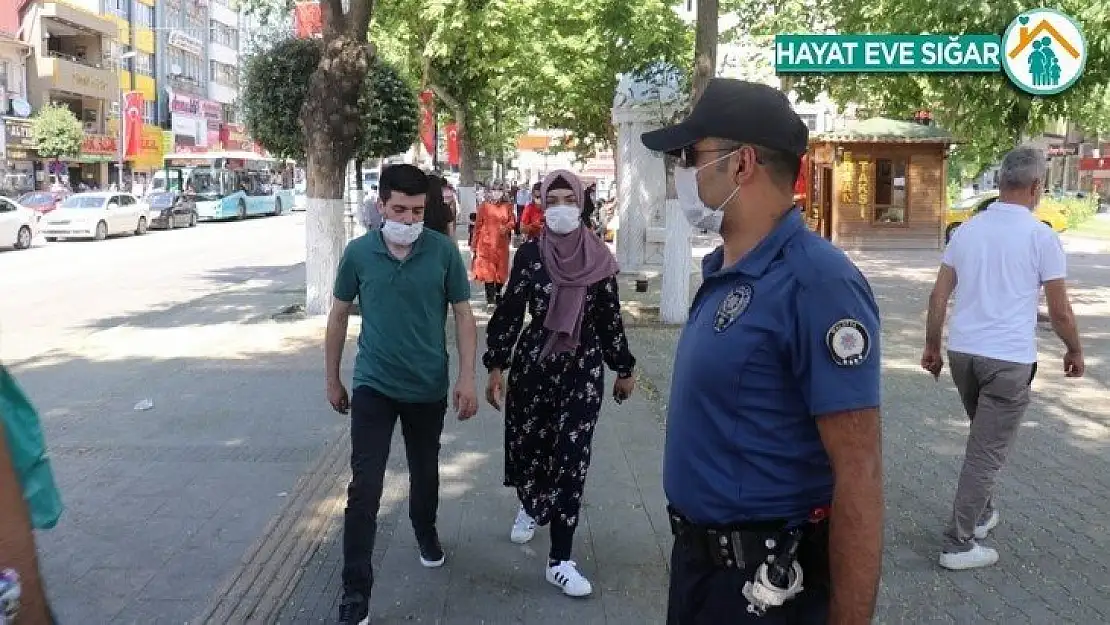 Malatya'da maskesiz sokağa çıkanlara ceza