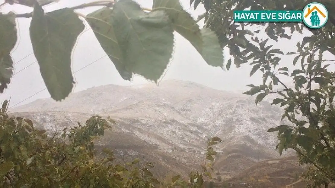 Malatya'da mevsimin ilk Kar'ı yağdı