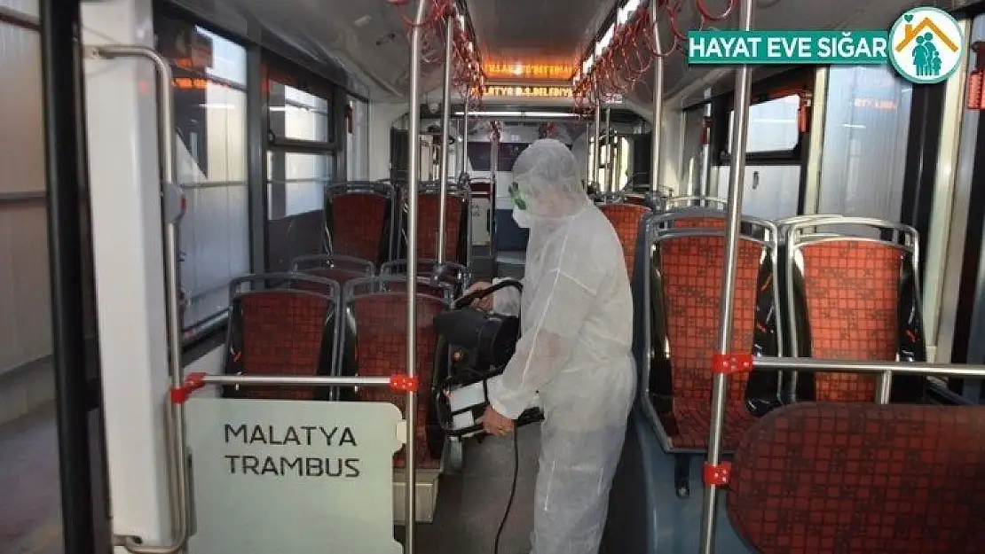 Malatya'da otobüslerde Covid-19 dezenfektesi arttırıldı