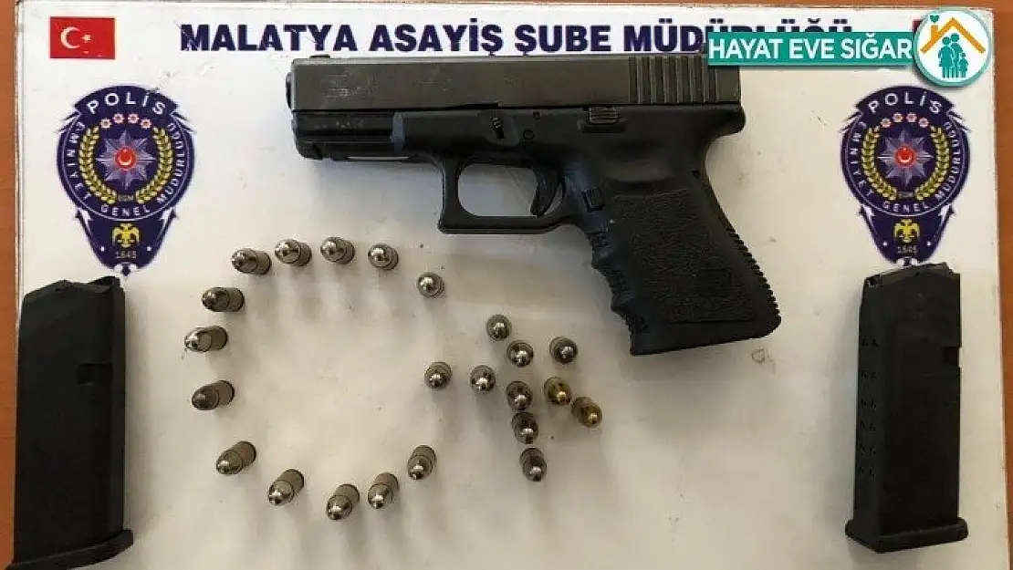 Malatya'da ruhsatsız silah taşıyan 5 kişi gözaltında