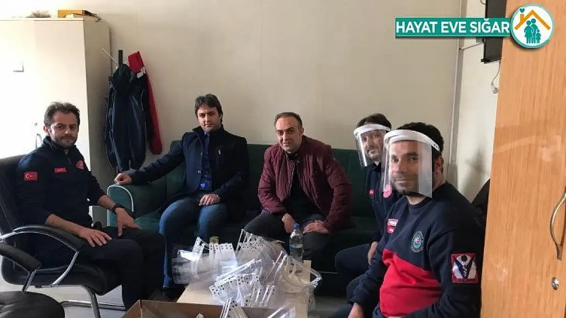 Malatya'da sağlık çalışanlarına siperlik destek