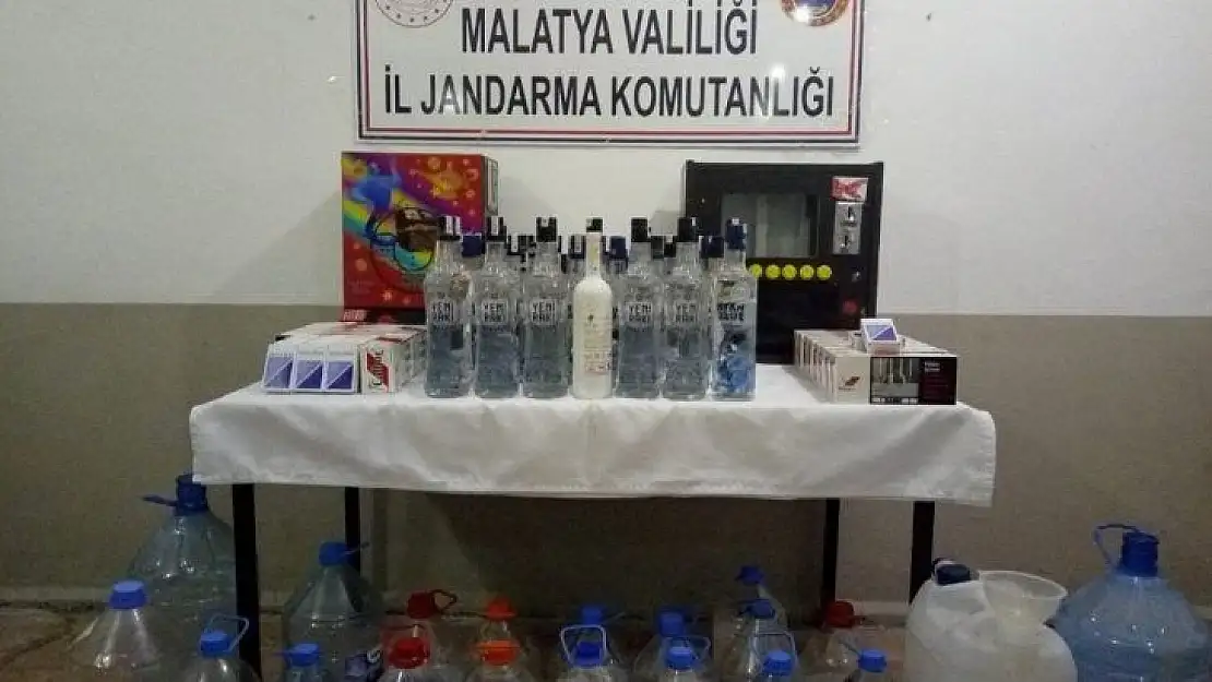 Malatya'da sahte içki operasyonu