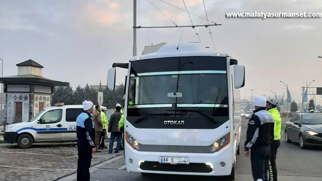 Malatya'da servis araçlarında denetim artıyor