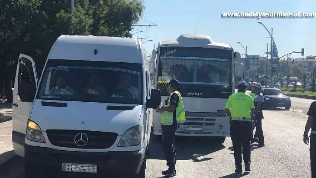 Malatya'da toplu taşımada denetim