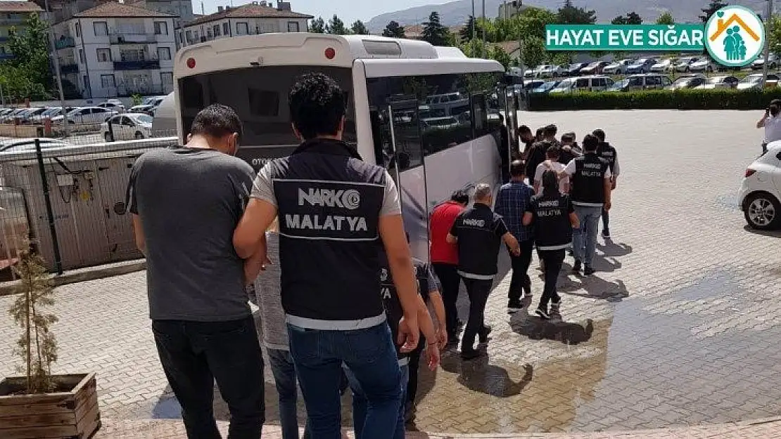 Malatya'da torbacı operasyonu: 17 tutuklama