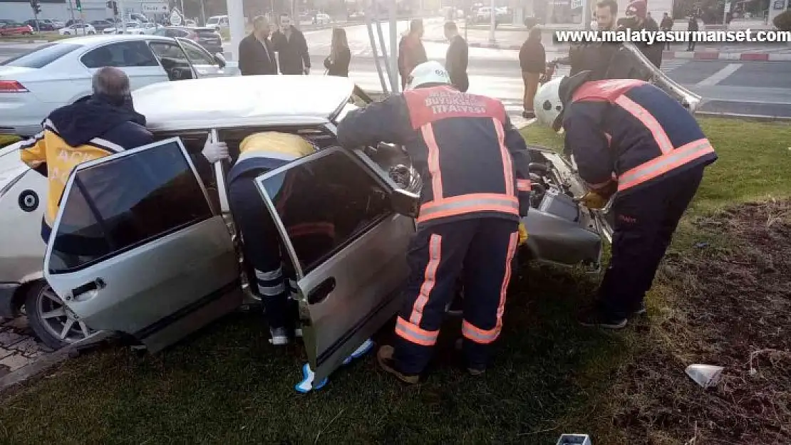 Malatya'da trafik kazası: 1 yaralı