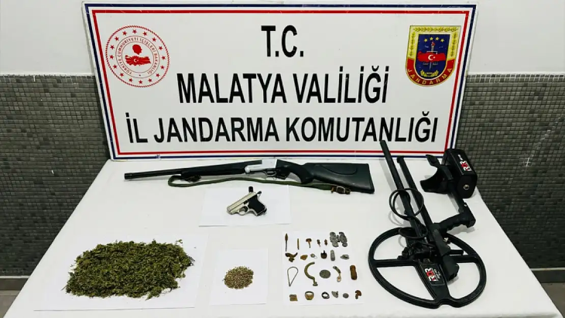 Malatya'da uyuşturucu ve tarihi eser operasyonunda 1 zanlı yakalandı