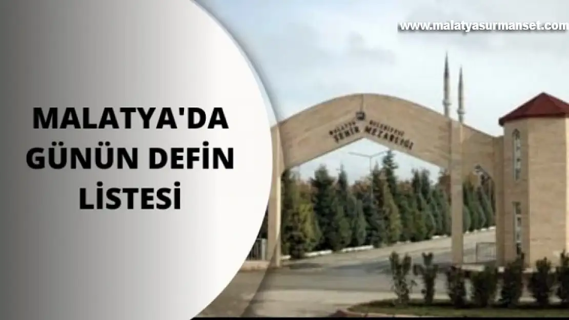 Malatya'da Vefat Edenler