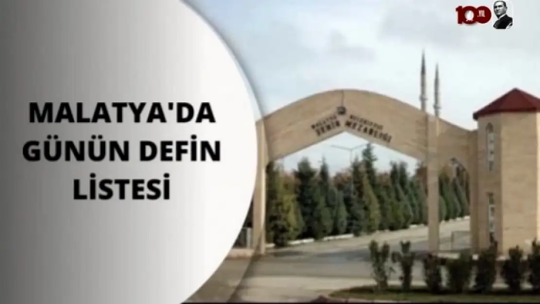 Malatya'da Vefat Edenler