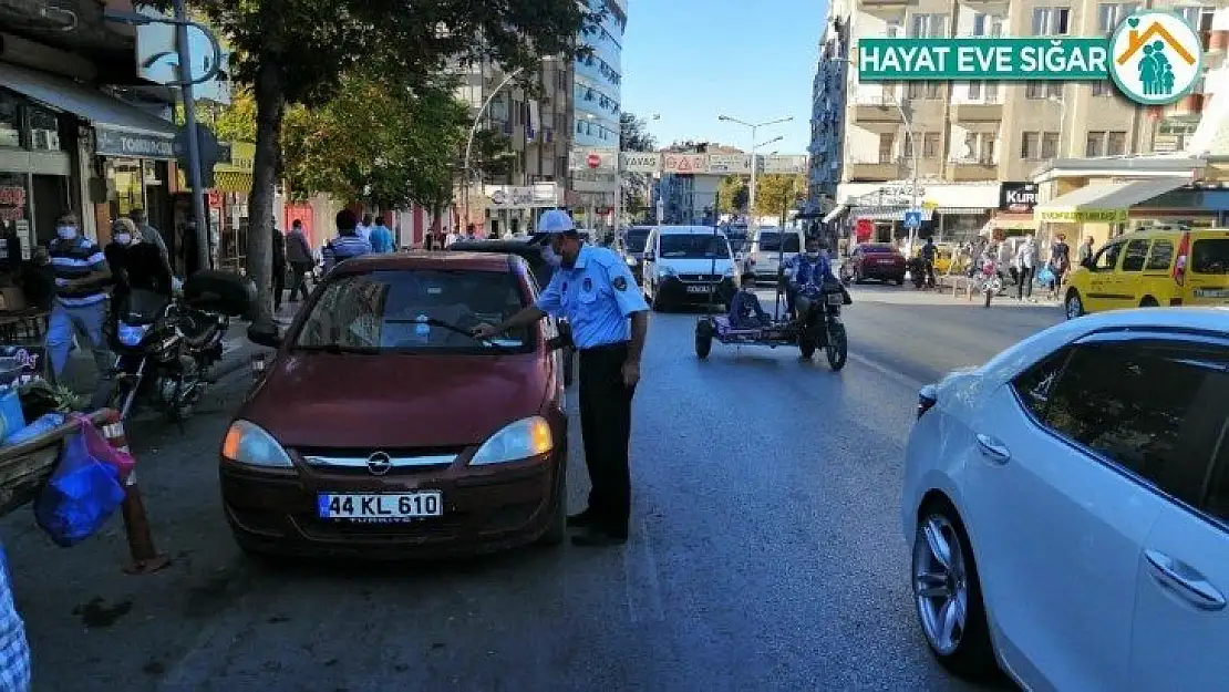 Malatya'da zabıta ekiplerinden trafik denetimi