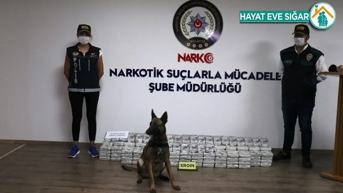 Malatya'da zehir tacirlerine büyük darbe: 195 kilo eroin ele geçirildi