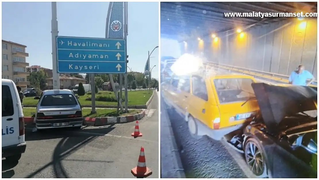 Malatya'da zincirleme trafik kazasında 6 kişi yaralandı