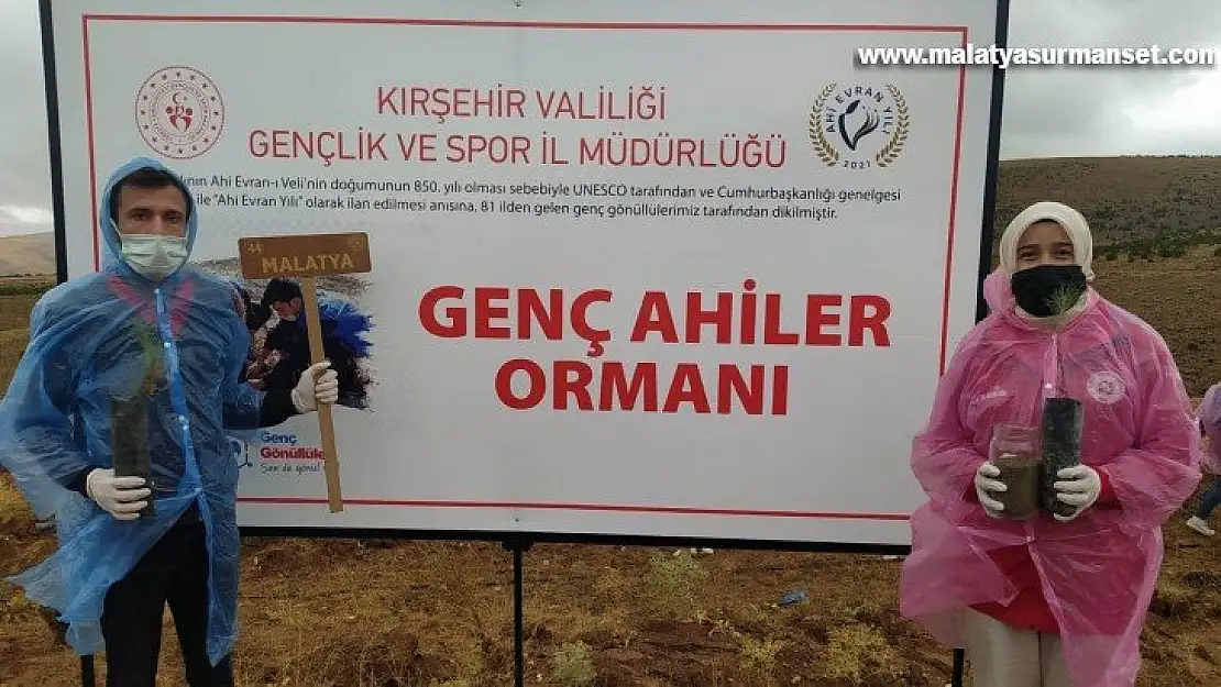 Malatya'dan Kırşehir'e Ahi fidanı