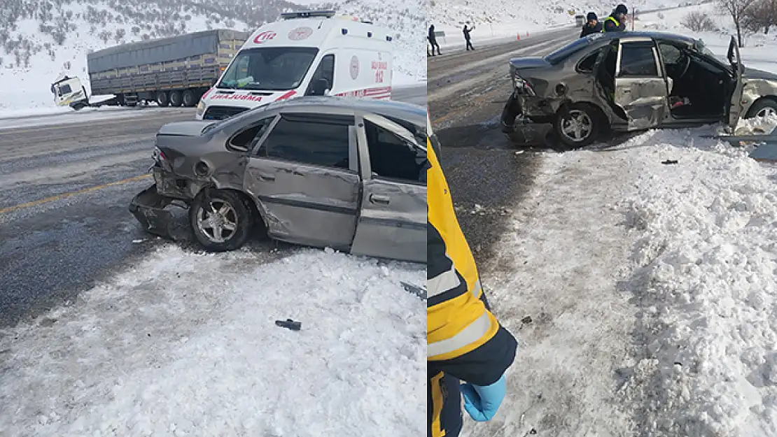 Malatya-Gölbaşı Yolu Üzerinde Kaza 2 Yaralı