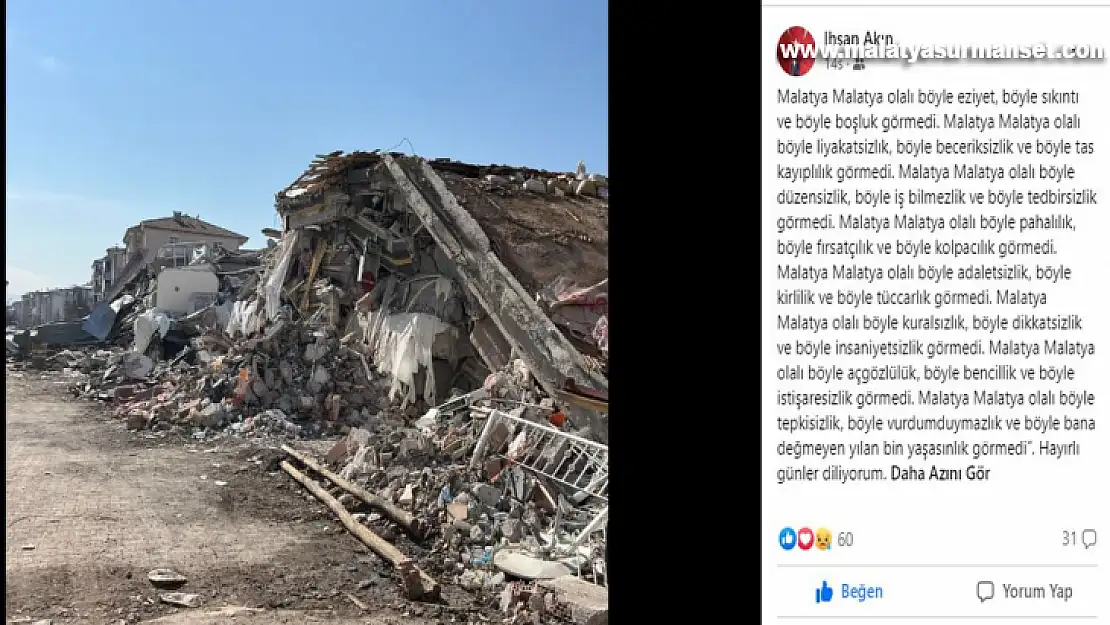 Malatya, Malatya olalı böyle pahalılık, böyle fırsatçılık ve böyle kolpacılık görmedi.