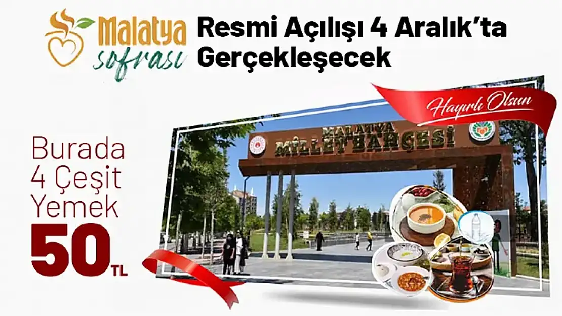 Malatya Sofrası'nın Resmi Açılışı 4 Aralık'ta Gerçekleşecek...