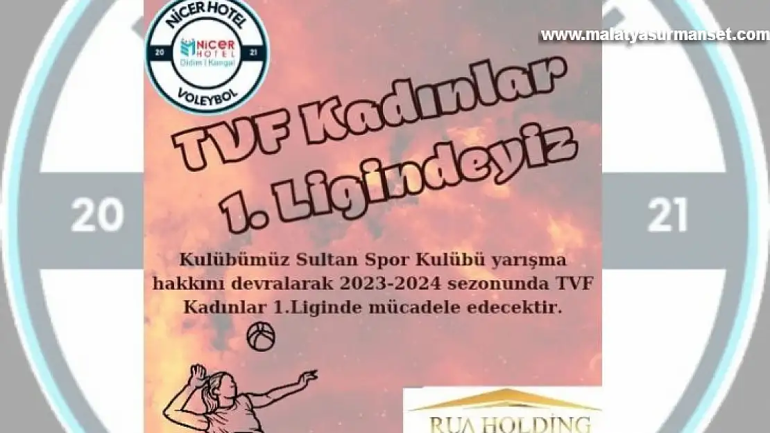 Malatya Temsilcisi Nicer Hotel Voleybol TVF Kadınlar 1. Ligi'nde Mücadele Edecek