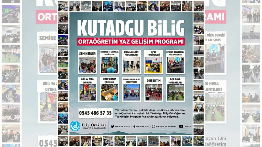 Malatya Ülkü Ocakları, Gençliği Kutadgu Bilig ile Buluşturuyor