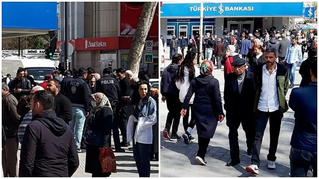 Malatya'da Caddelerde İnsan Yoğunluğu