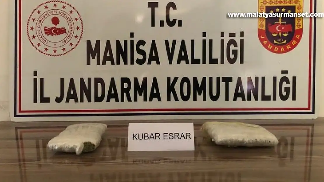 Manisa'da 1 kilo 350 gram esrar ele geçirildi