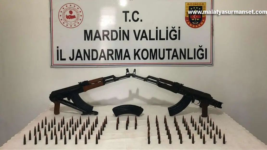 Mardin'de durdurulan araçta silah ve mühimmat ele geçirildi