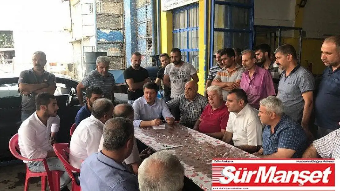 Milletvekili Tutdere esnafla yemekte buluştu