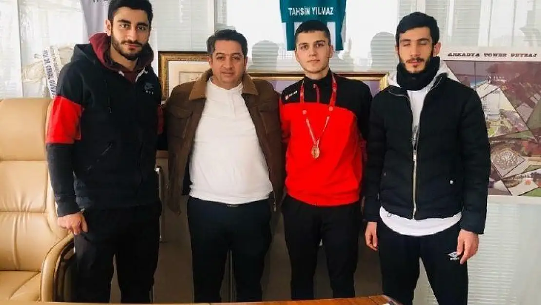 Milli Kick Boksçu Yakup Yiğit'ten Tahsin Yılmaz'a ziyaret