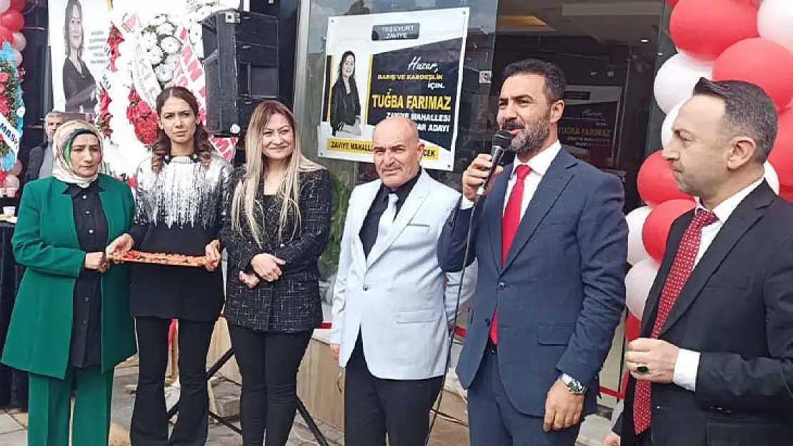 Muhtar Adayı Tuğba Farımaz Seçim Ofisini Açtı