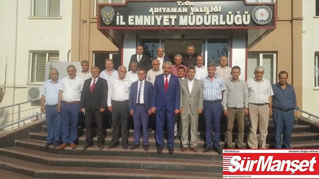 Muhtarlar,  Emniyet Müdürü Ergüder ile bir araya geldi