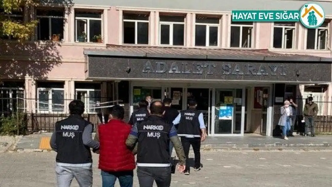 Muş'ta uyuşturucu ticareti yapan 2 kişi tutuklandı