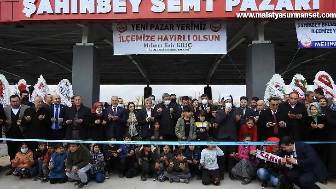 Oğuzeli Semt pazarı törenle hizmete açıldı