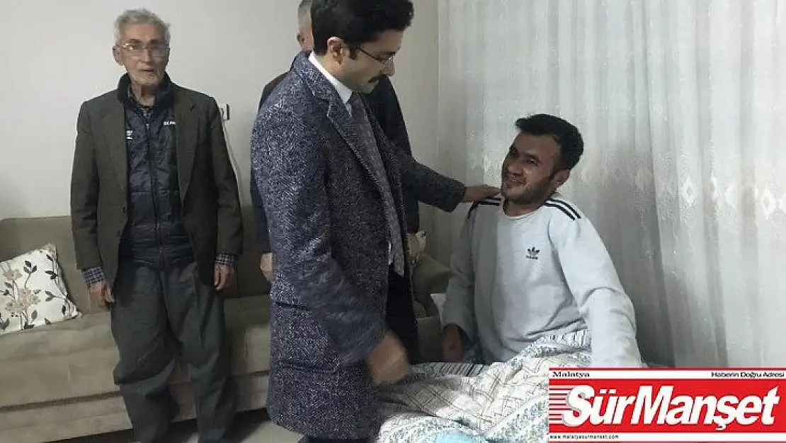 Operasyonda yaralan  Uzm. Çavuş'a kaymakamdan ziyaret